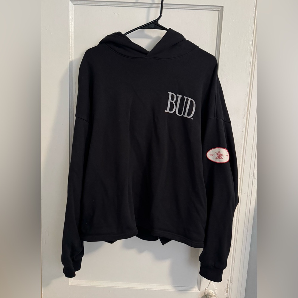 PacsSun X Budweiser Black Men's Hoodie - Skate Hooded Sweatshirt
